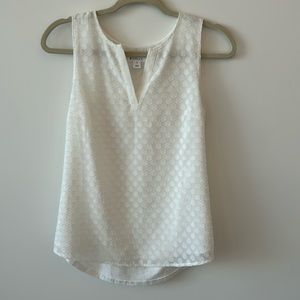 XS Market & Spruce White Polkadot Tank